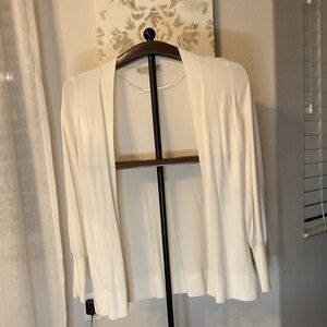 LOFT Ivory Textured Fabric